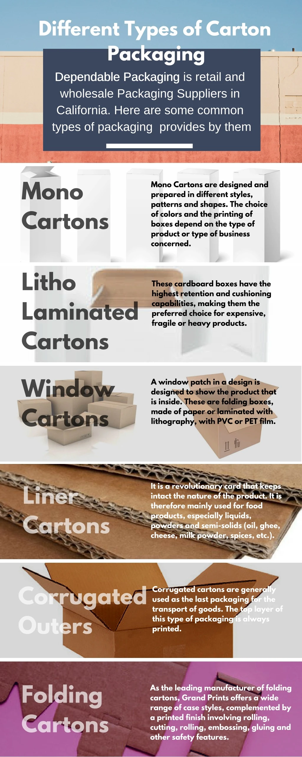 different types of carton