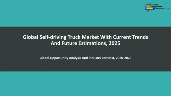 Self driving truck market