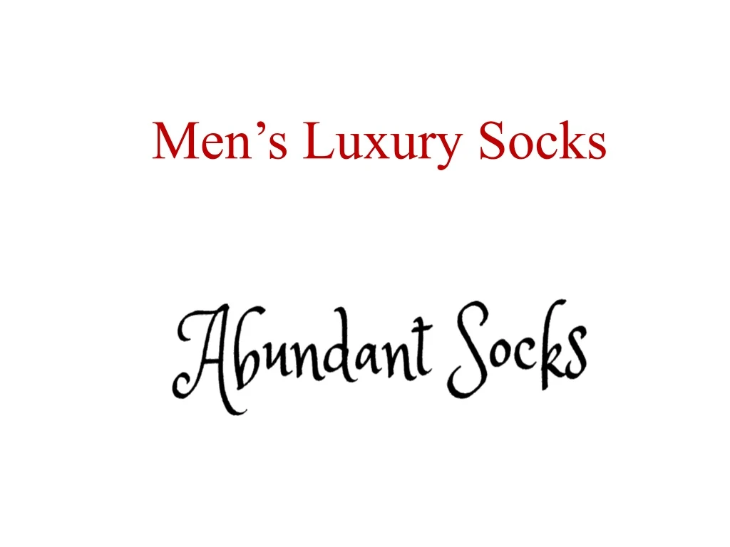 men s luxury socks