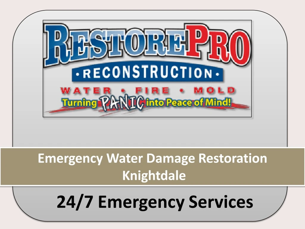 emergency water damage restoration knightdale