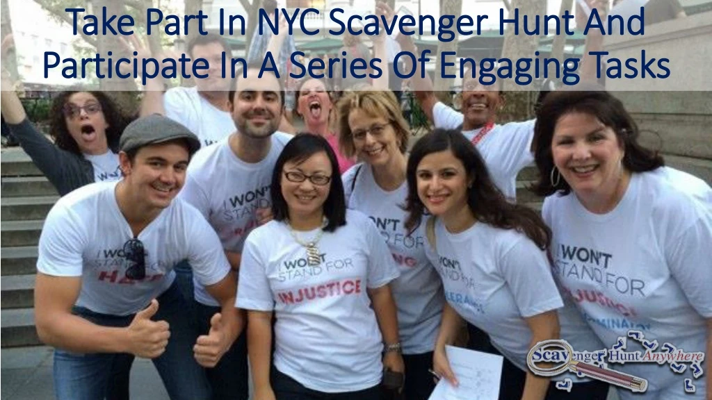 take part in nyc scavenger hunt and participate in a series of engaging tasks