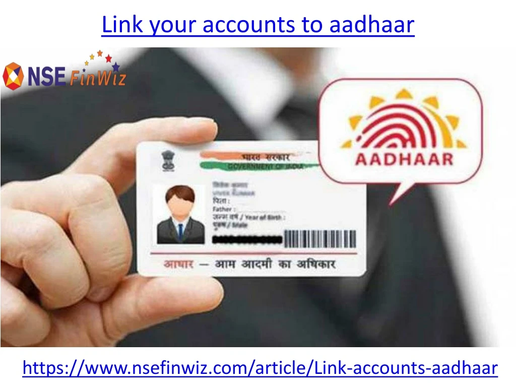 link your accounts to aadhaar