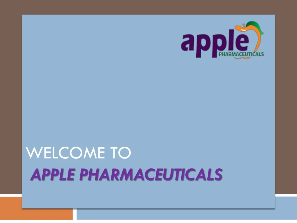 welcome to apple pharmaceuticals