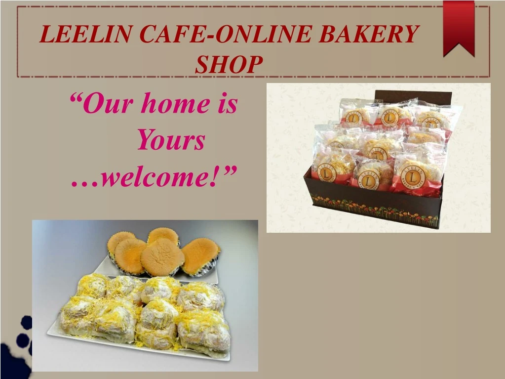 leelin cafe online bakery shop
