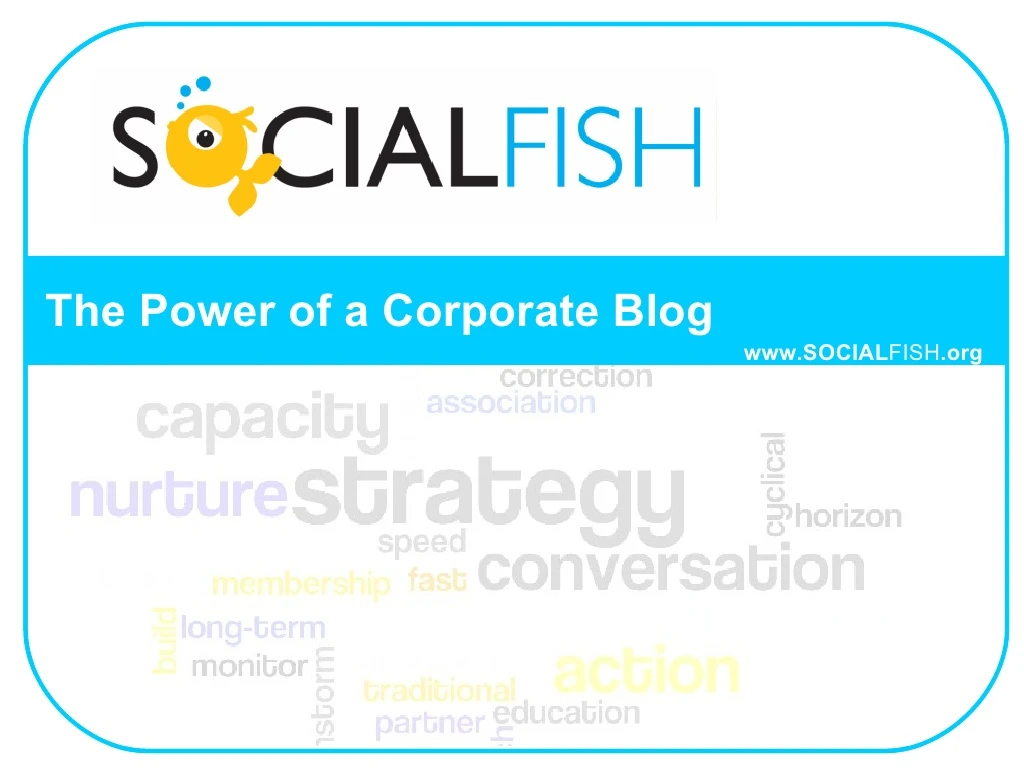 the power of a corporate blog