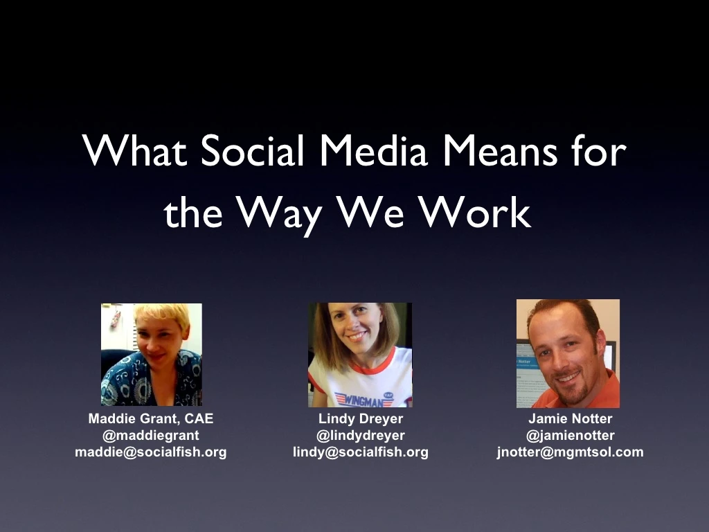 how social media changes the way we work