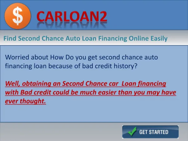 Second Chance Car Loan Financing