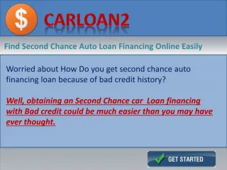 Second Chance Car Loan Financing - slide 1