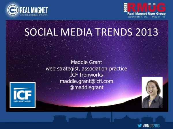 Trends in social media 2013