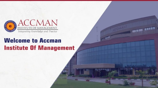 Welcome To Accman Institute Management In Greater Noida