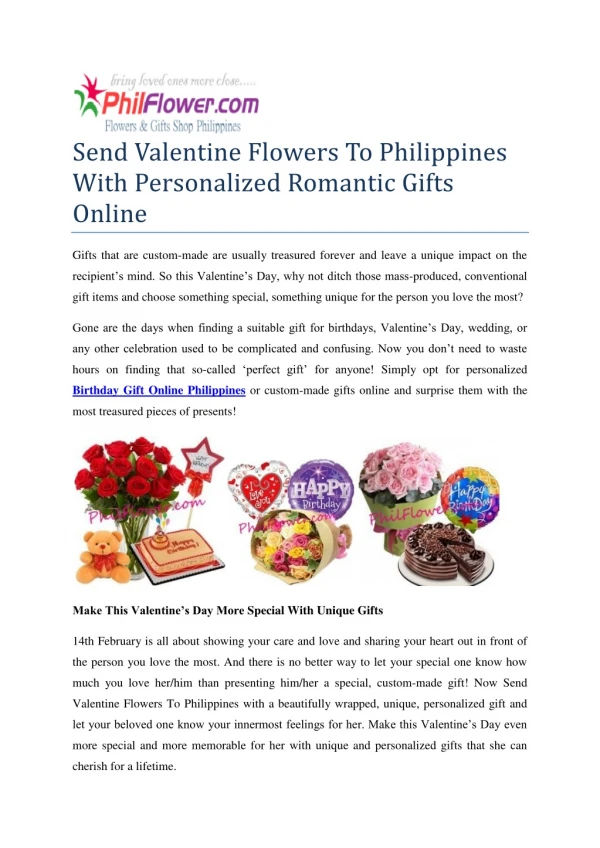 birthday gift online philippines