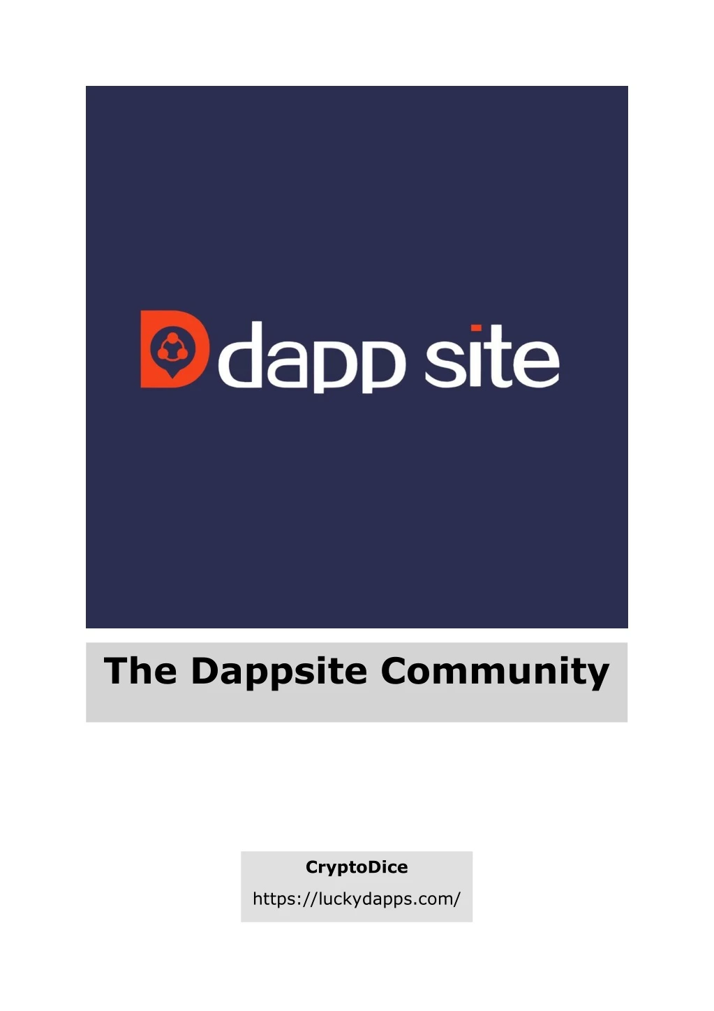 the dappsite community