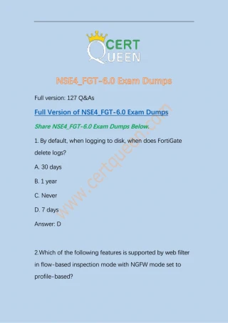 NSE4_FGT-7.2 Practice Exam