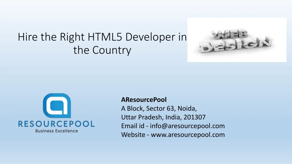hire the right html5 developer in the country