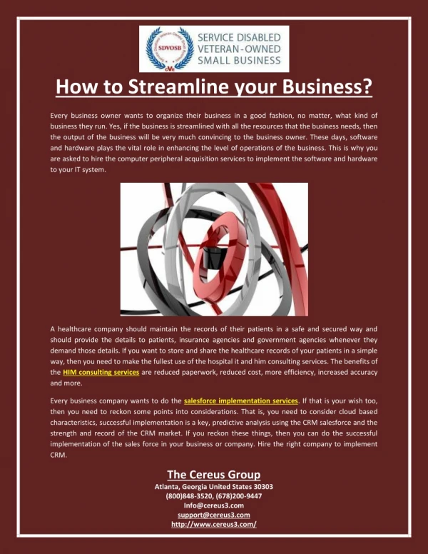 How to Streamline your Business?