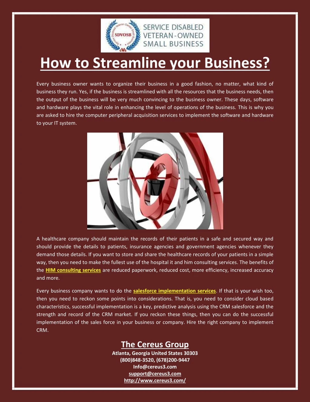 how to streamline your business