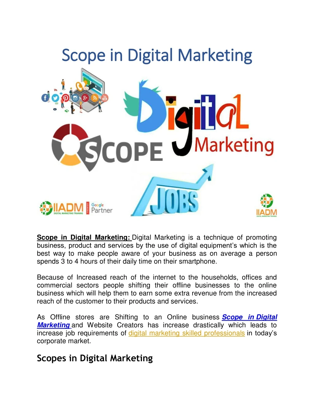 scope in digital marketing scope in digital