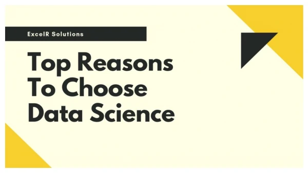 Top Reasons to Choose Data Science