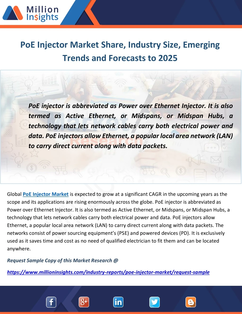 poe injector market share industry size emerging
