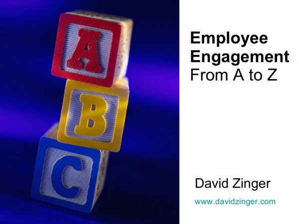 Employee Engagement A To Z Slides