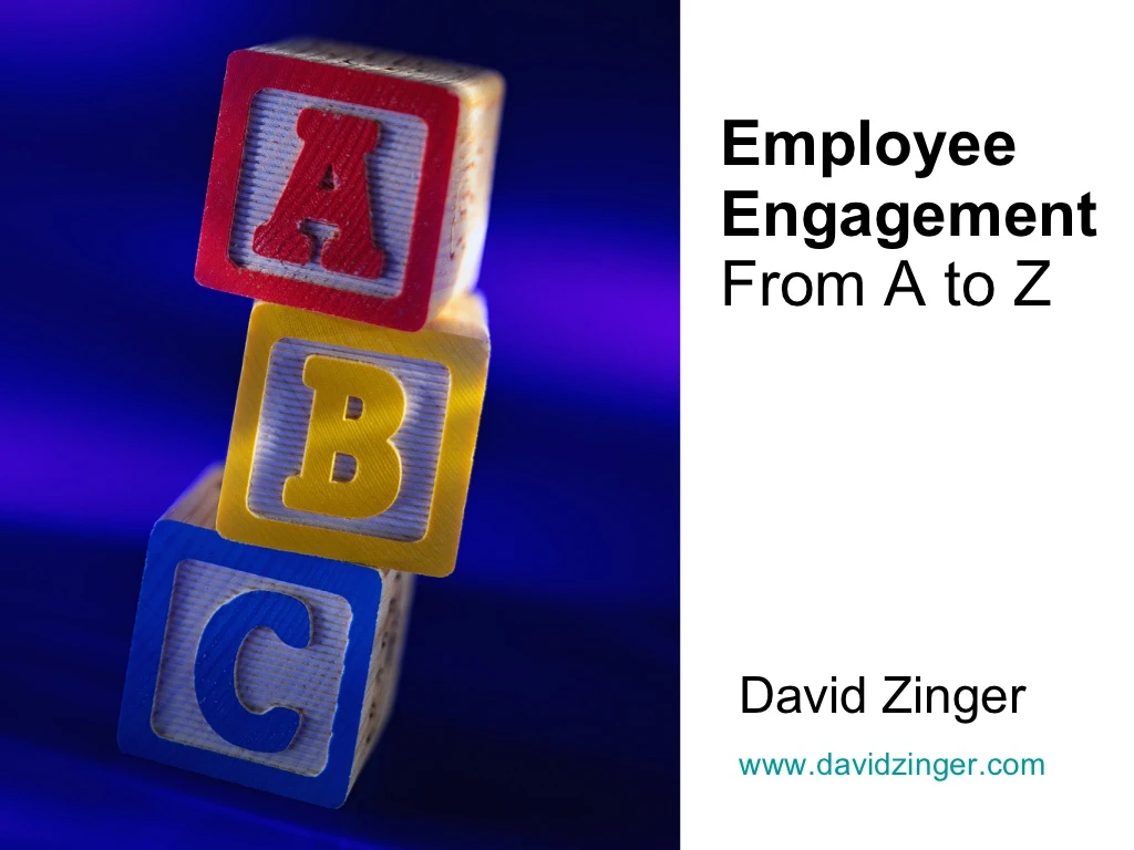 employee engagement a to z slides