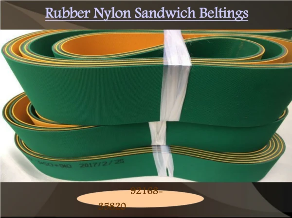 Rubber Leather Nylon Sandwich Beltings