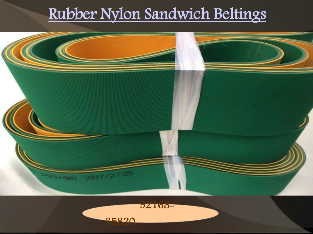 rubber nylon sandwich beltings