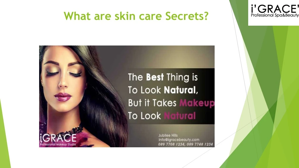 what are skin care secrets