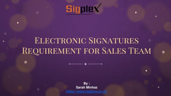 Electronic Signature Solutions