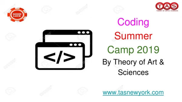 Coding Summer Camp 2019 - Theory of Art & Sciences