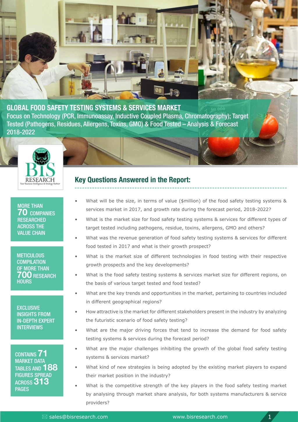 global food safety testing systems services