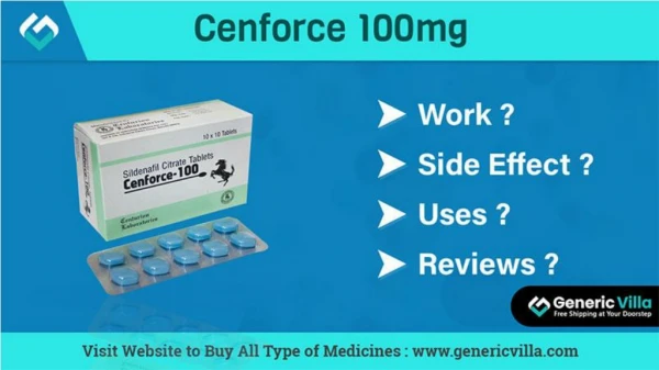 Cenforce 100 mg Sildenafil - Generic Villa