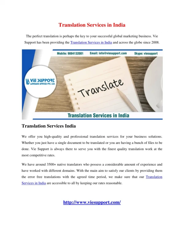 translation services in india