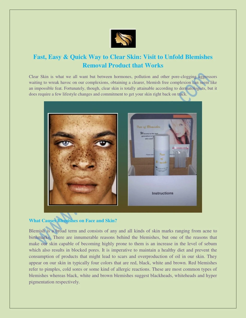 fast easy quick way to clear skin visit to unfold