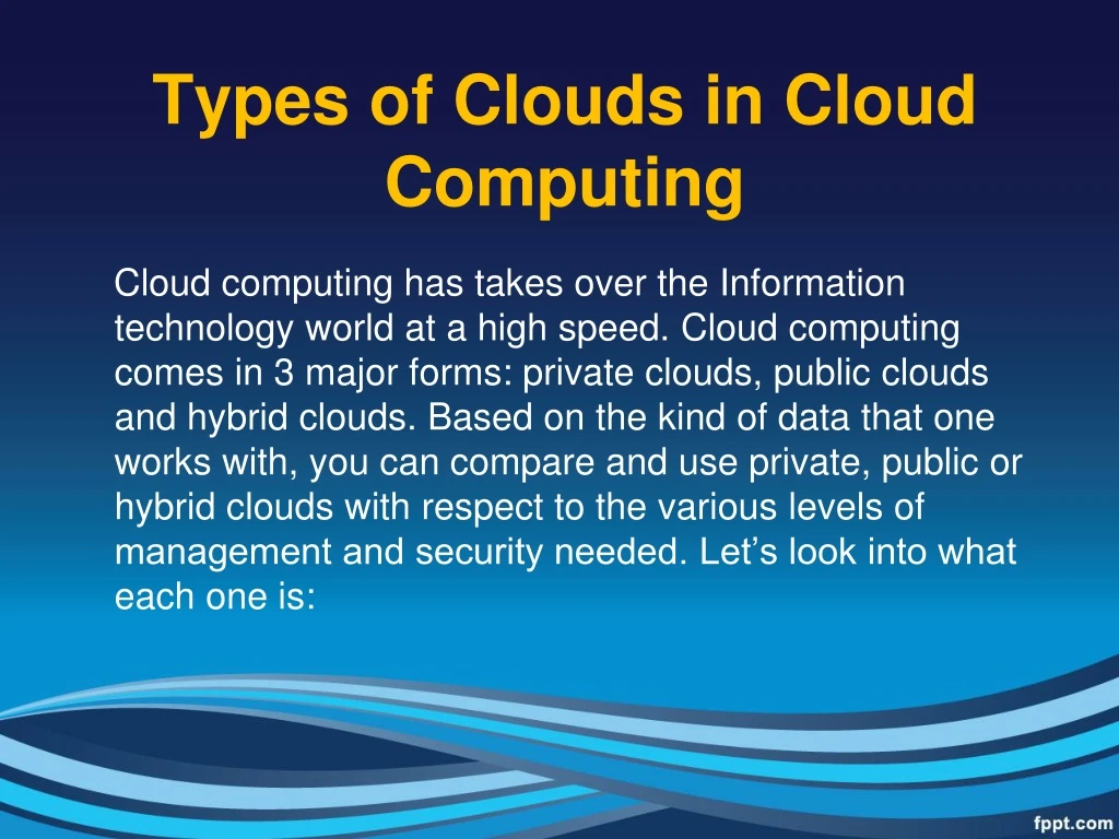 types of clouds in cloud computing