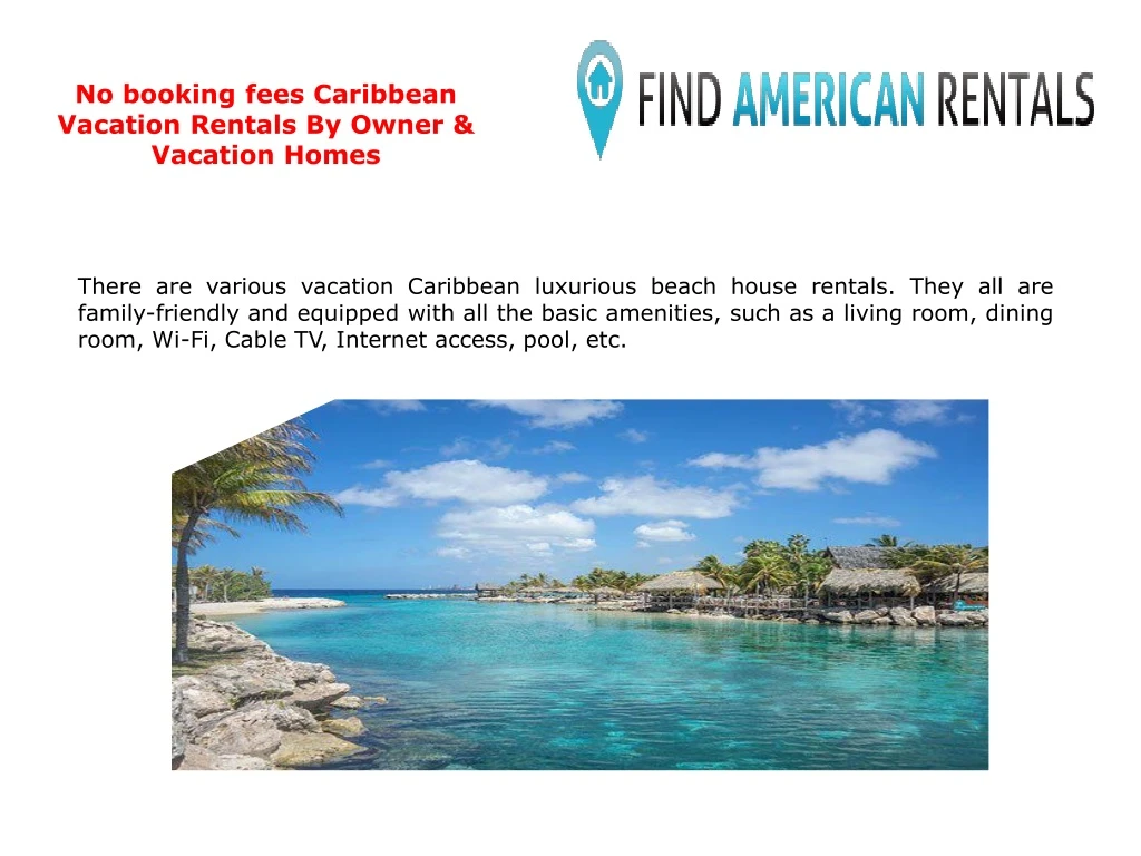 no booking fees caribbean vacation rentals