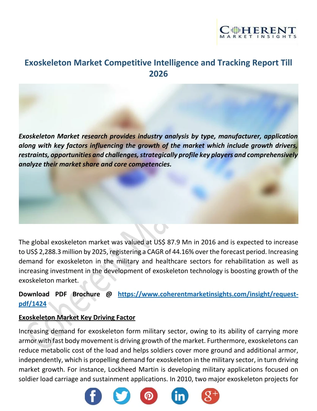 exoskeleton market competitive intelligence