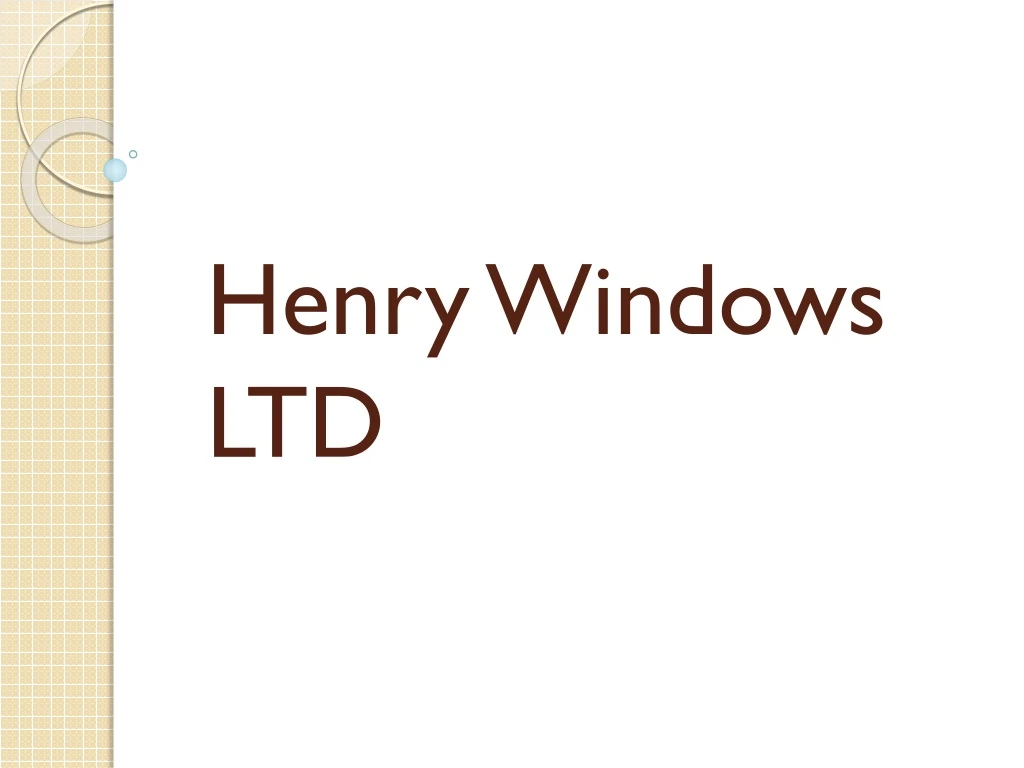 henry windows ltd