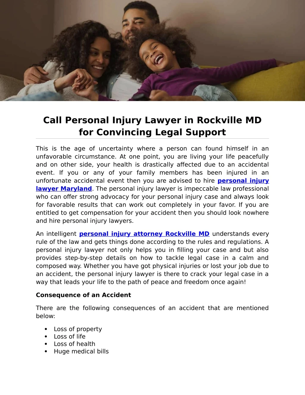 call personal injury lawyer in rockville