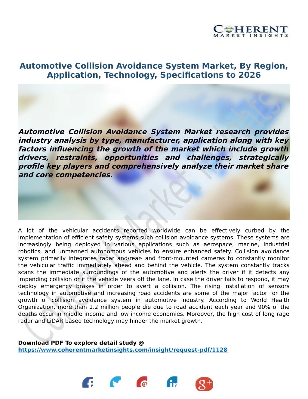 automotive collision avoidance system market
