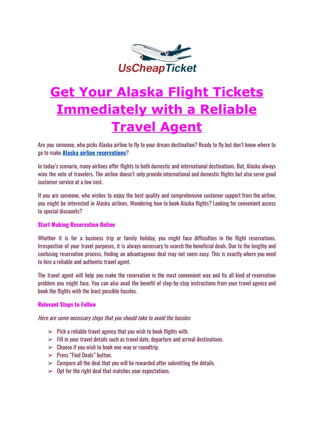 get your alaska flight tickets immediately with