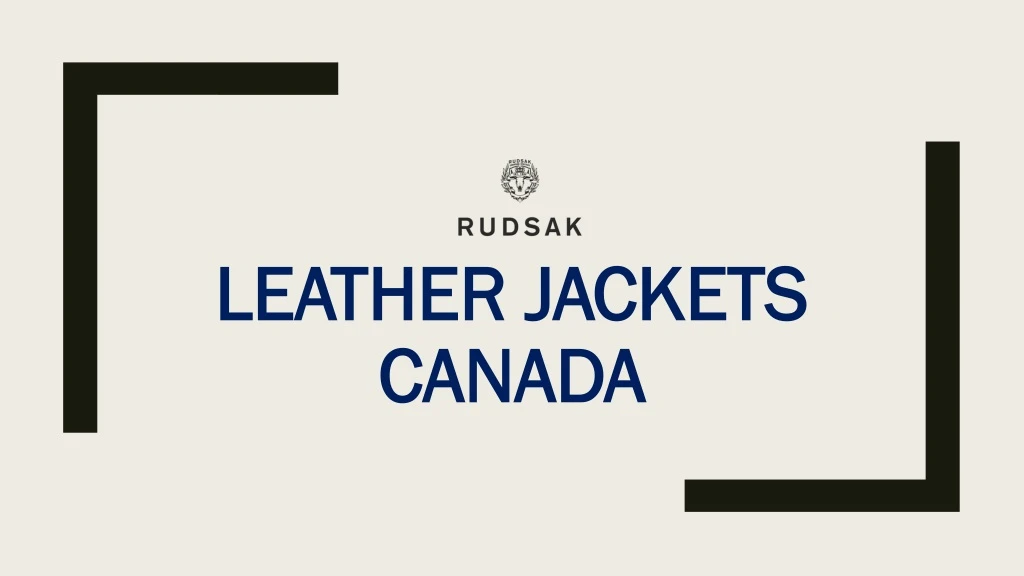 leather jackets canada