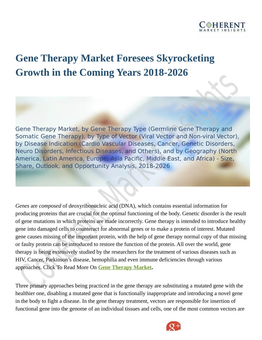 gene therapy market foresees skyrocketing growth