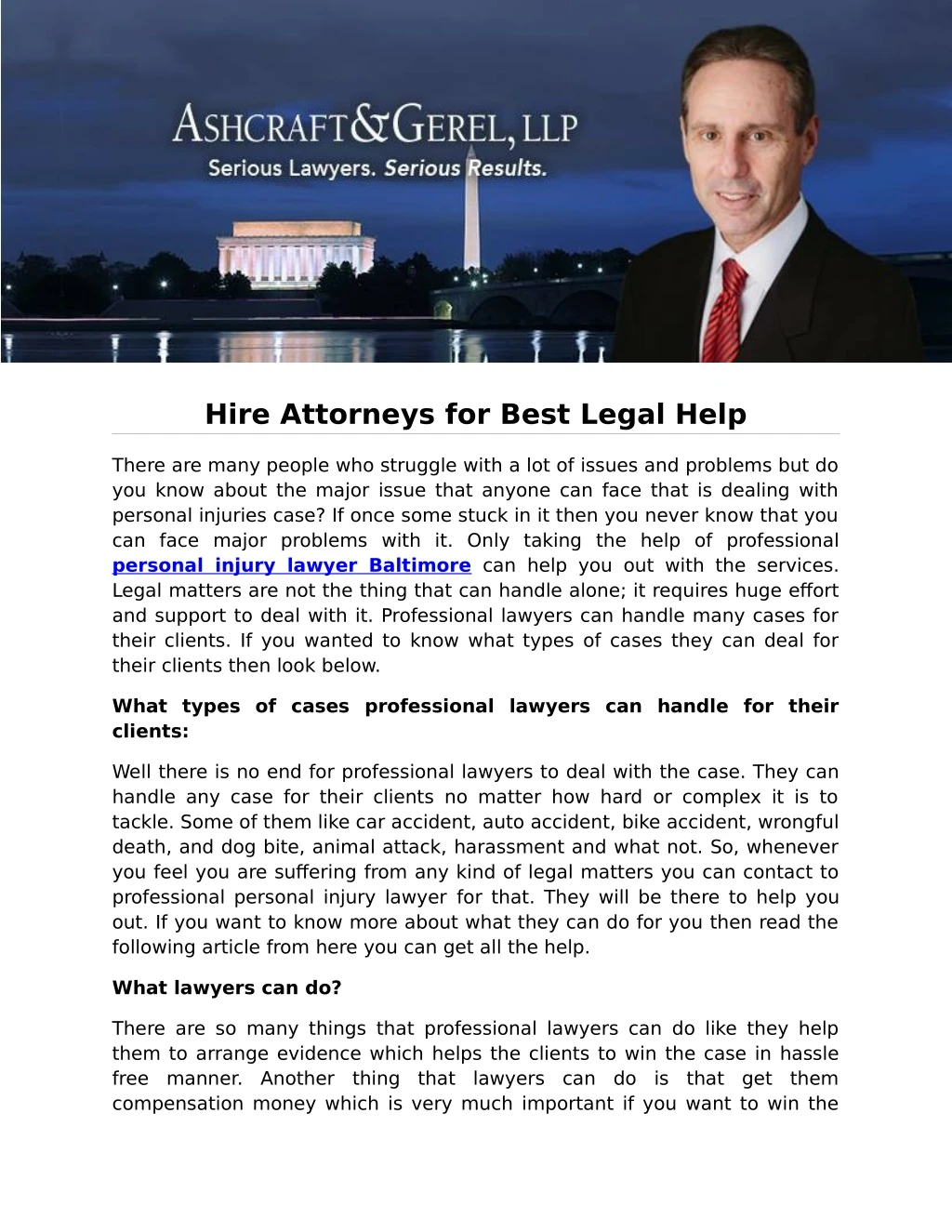 hire attorneys for best legal help