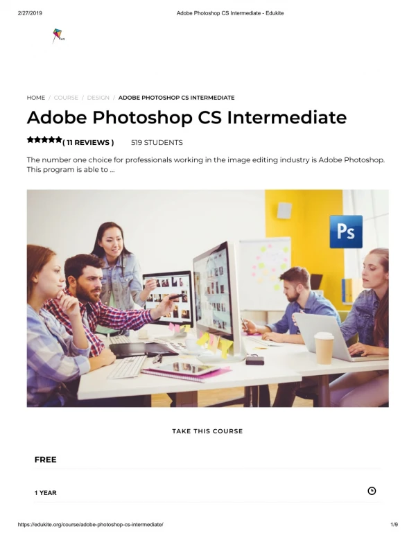 Adobe Photoshop CS Intermediate - Edukite