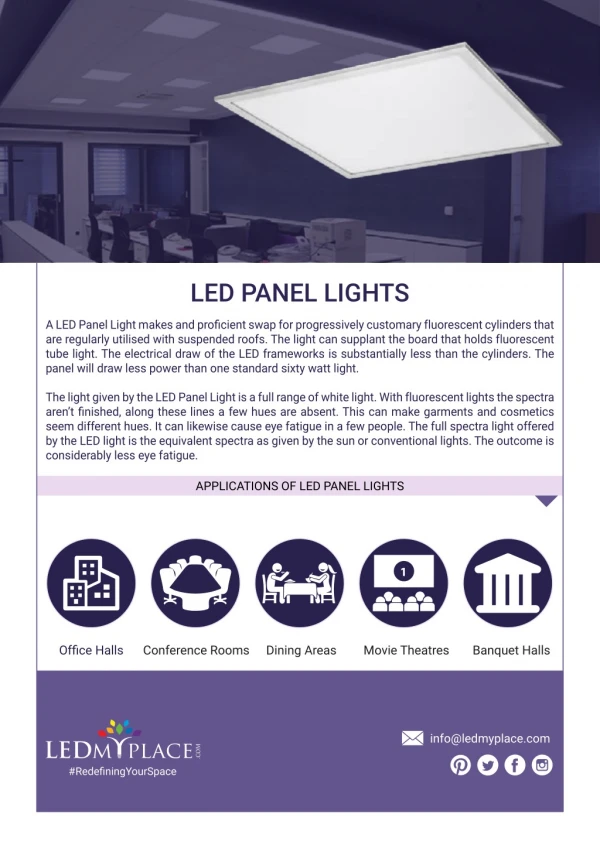 Do You Want Perfect Lighting? Start Using LED Panel Light