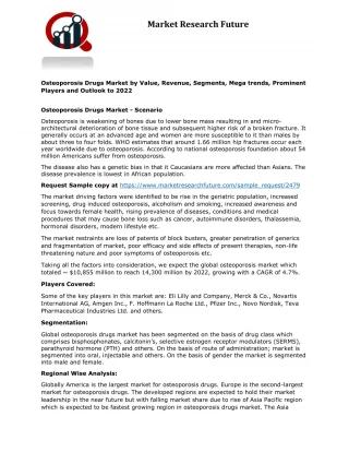 Osteoporosis Drugs Market - slide 1