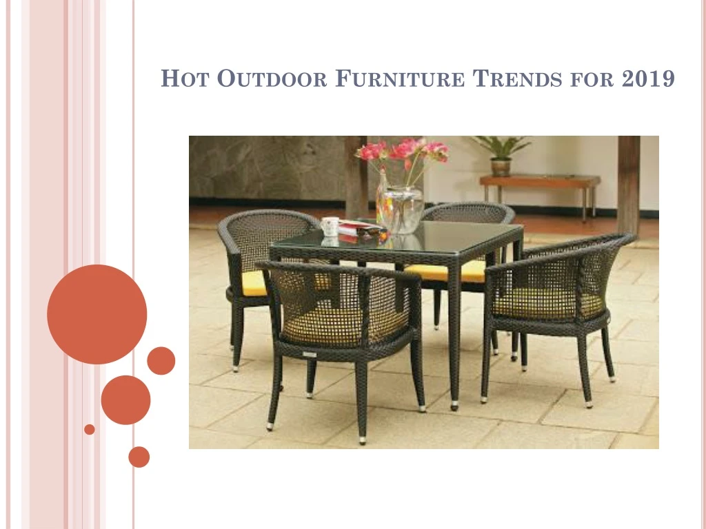 hot outdoor furniture trends for 2019
