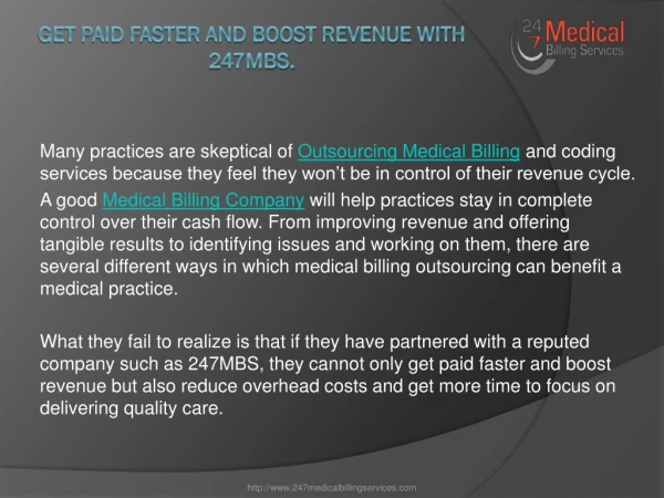 Get Paid Faster And Boost Revenue With 247MBS.