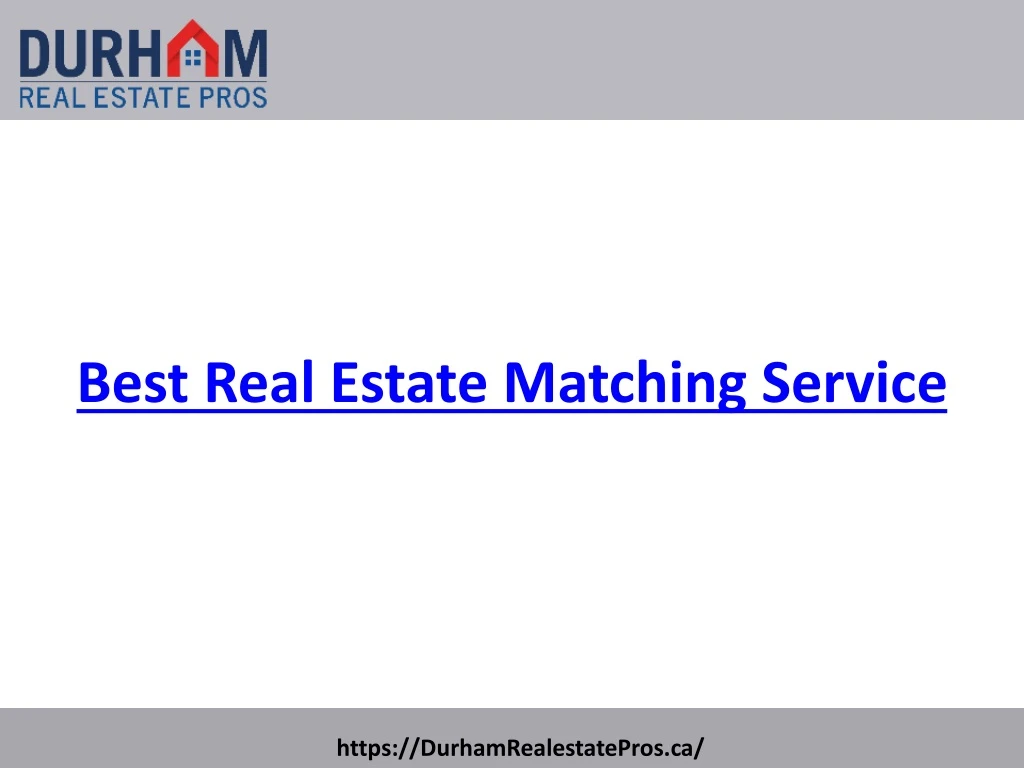 best real estate matching service